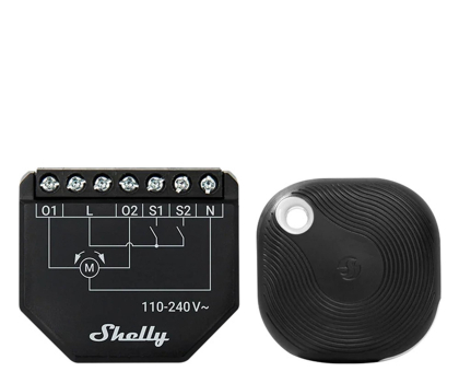 Czujnik inteligentny Shelly Sterownik do żaluzji / zasłon WiFi Shutter + BLU Button Toug